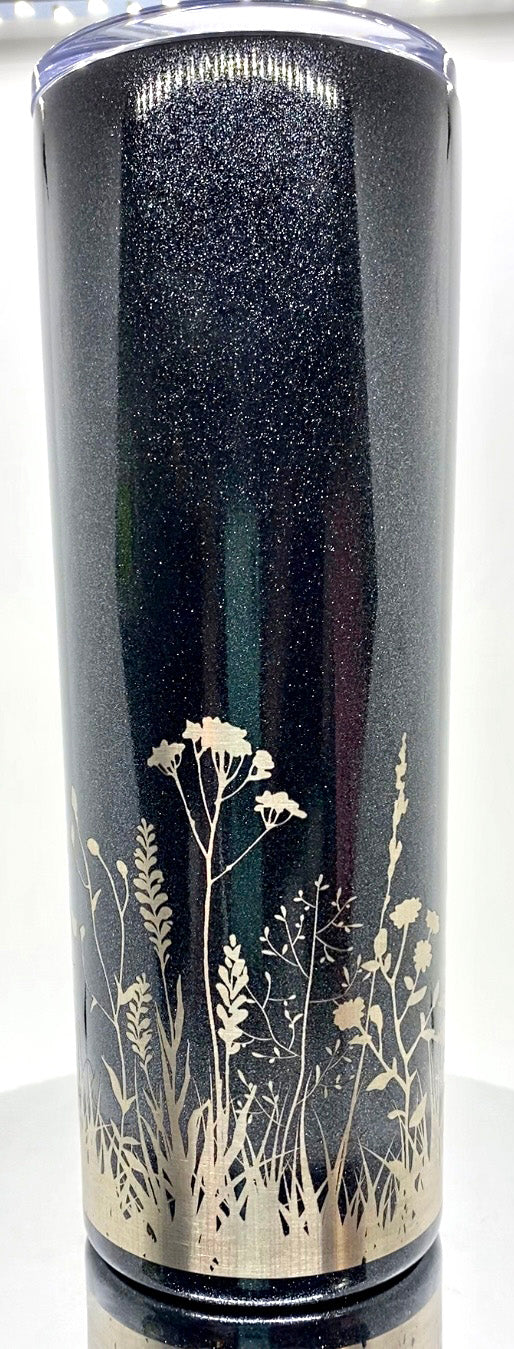 Wildflower Wraparound on Skinny Steel Tumbler