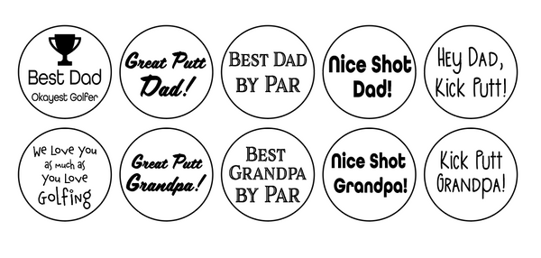 Father's Day Golf Ball Marker Bundle