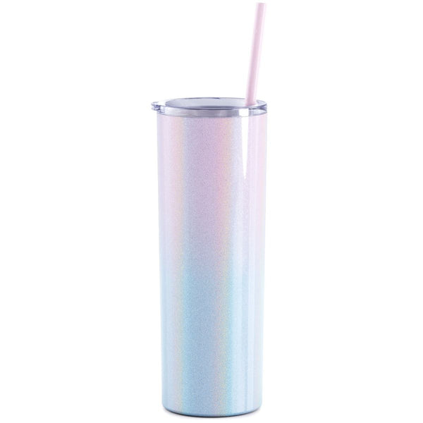 Custom Metal Skinny Tumblers with Straw